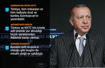 Cumhurbaşkanı Erdoğan: Ermenistan işgal ettiği Azerbaycan topraklarını derhal terk etmelidir
