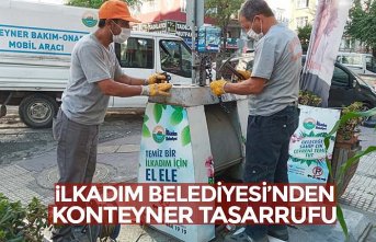 İLKADIM BELEDİYESİ’NDEN KONTEYNER TASARRUFU