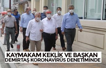 KAYMAKAM KEKLİK VE BAŞKAN DEMİRTAŞ KORONAVİRÜS DENETİMİNDE