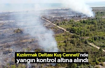  Kızılırmak Deltası Kuş Cenneti'nde yangın kontrol altına alındı