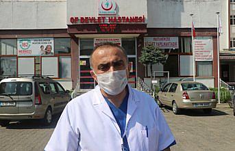 KOVİD-19 HASTALARI YAŞADIKLARINI ANLATIYOR - Koronavirüsü yenen Of Devlet Hastanesi Başhekimi Uysal, görevinin başına döndü