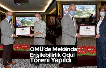 OMÜ’de Mekânda Erişilebilirlik Ödül Töreni Yapıldı