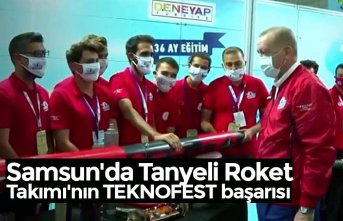 Samsun'da Tanyeli Roket Takımı'nın TEKNOFEST başarısı
