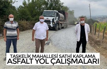 TAŞKELİK MAHALLESİ SATHİ KAPLAMA ASFALT YOL ÇALIŞMALARI