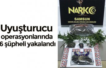 Uyuşturucu operasyonlarında 6 şüpheli yakalandı