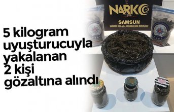5 kilogram uyuşturucuyla yakalanan 2 kişi gözaltına alındı