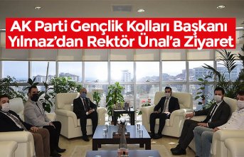 AK Parti Gençlik Kolları Başkanı Yılmaz’dan Rektör Ünal’a Ziyaret