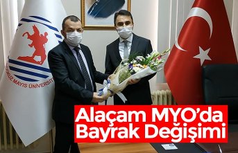 Alaçam MYO’da Bayrak Değişimi