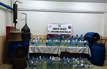 Amasya'da 4 bin 50 litre sahte içki ele geçirildi