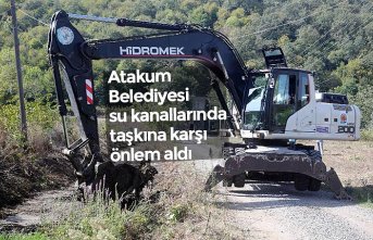 Atakum Belediyesi su kanallarında taşkına karşı önlem aldı