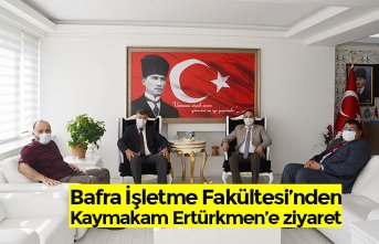 Bafra İşletme Fakültesi’nden Kaymakam Ertürkmen’e ziyaret