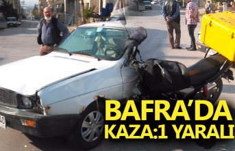 BAFRA’DA KAZA:1 YARALI