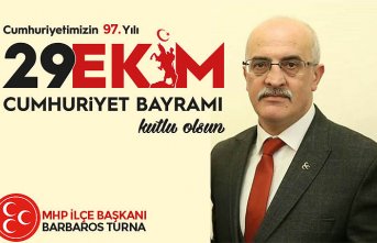 BAŞKAN TURNA’DAN CUMHURİYET BAYRAMI MESAJI