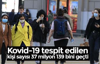 Kovid-19 tespit edilen kişi sayısı 37 milyon 139 bini geçti