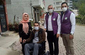 Ordu'da üç engelli gencin yüzü akülü araçla güldü