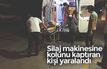 Silaj makinesine kolunu kaptıran kişi yaralandı