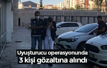 Uyuşturucu operasyonunda 3 kişi gözaltına alındı