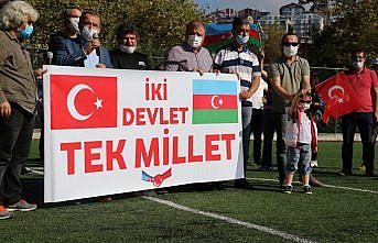 Zonguldak'ta Azerbaycan'a destek için araç konvoyu oluşturuldu