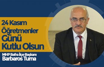 Barbaros Turna'dan öğretmenler günü mesajı