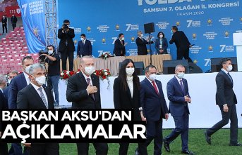 BAŞKAN AKSU'DAN AÇIKLAMALAR 