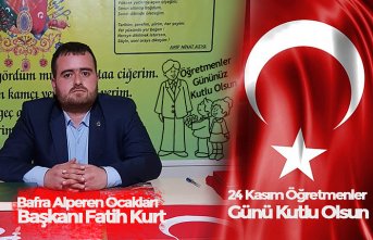 Başkan Fatih Kurt'tan öğretmenler günü mesajı