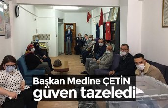 Başkan Medine ÇETİN güven tazeledi
