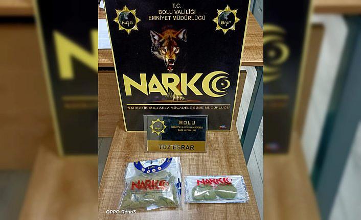 Bolu'da ayakkabı tabanında uyuşturucu ele geçirilen şüpheli gözaltına alındı