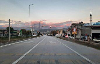 Boyabat Sanayi Sitesi önündeki kavşakta sinyalizasyon sistemi