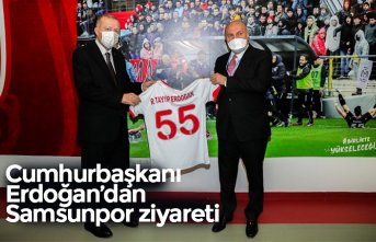 Cumhurbaşkanı  Erdoğan’dan Samsunpor ziyareti