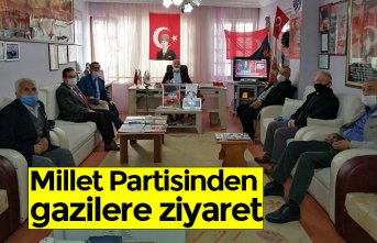 Millet Partisinden gazilere ziyaret