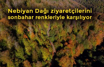 Nebiyan Dağı ziyaretçilerini sonbahar renkleriyle karşılıyor