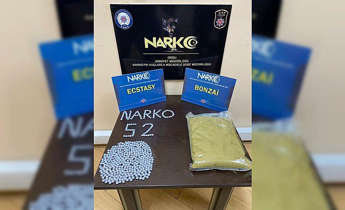Ordu'da uyuşturucu maddeyle yakalanan 3 kişi tutuklandı
