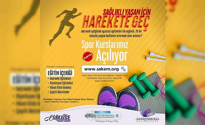 Safranbolu'da spor kursu kayıtları başladı