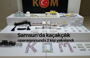 Samsun'da kaçakçılık operasyonunda 2 kişi yakalandı