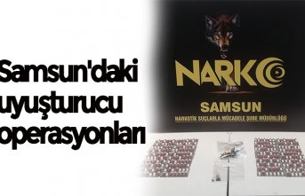 Samsun'daki uyuşturucu operasyonları