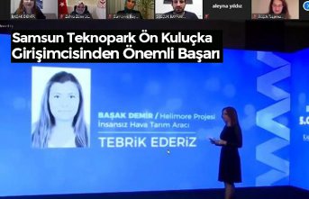 Samsun Teknopark Ön Kuluçka Girişimcisinden Önemli Başarı