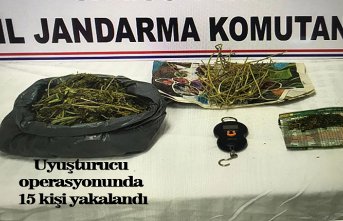 Uyuşturucu operasyonunda 15 kişi yakalandı