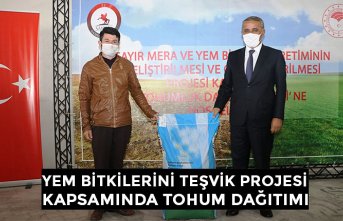 YEM BİTKİLERİNİ TEŞVİK PROJESİ KAPSAMINDA TOHUM DAĞITIMI