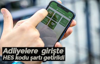 Adliyelere  girişte 'HES kodu' şartı getirildi