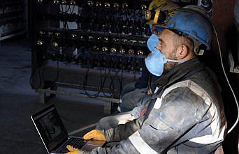 Amasya'da madenciler, AA'nın 