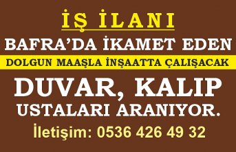 Bafra Eleman İlanı
