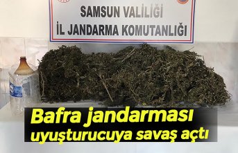 Bafra jandarmasından uyuşturucuya geçit yok
