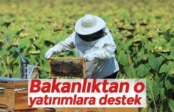 Bakanlıktan o yatırımlara destek