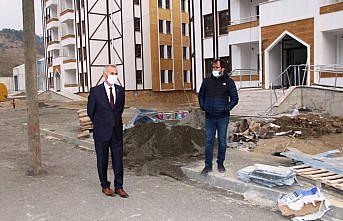 Belediye Başkanı Öztürk'ten TOKİ inşaatına ziyaret