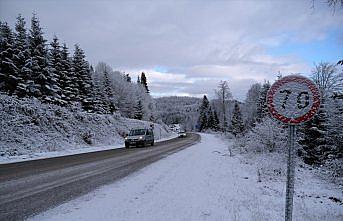 Kastamonu'da kar yağışı kartpostallık manzaralar oluşturdu