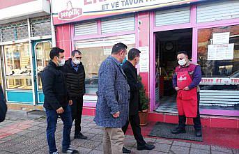 Kaymakam Yeşilyurt ile Başkan Yılmaz, Kovid-19 denetimi yaptı