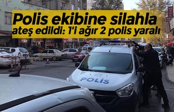 Polis ekibine silahla ateş edildi: 1'i ağır 2 polis yaralı