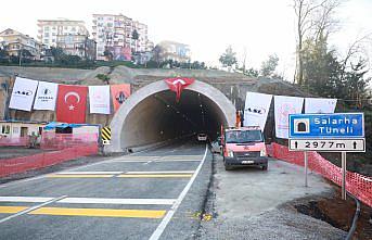 Rize'de “70 yıllık rüya“ Salarha Tüneli'nin 2 bin 977 metre uzunluğundaki ilk tüpü hizmete açıldı