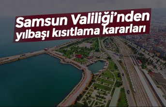 Samsun Valiliği’nden yılbaşı kısıtlama kararları