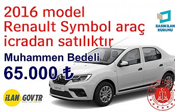 2016 model Renault Symbol icradan satılık